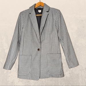 A New Day Blue & White Plaid Blazer Size Small